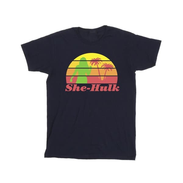Marvel She-Hulk: Attorney At Law - T-shirt i bomull med solnedgångsflex för flickor