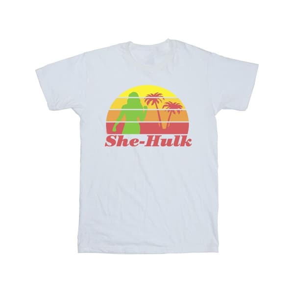 Marvel She-Hulk: Attorney At Law - T-shirt i bomull med solnedgångsflex för flickor