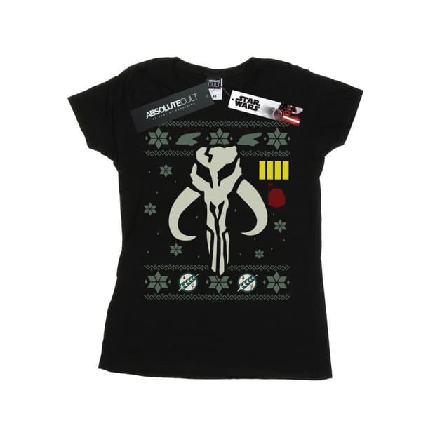 Star Wars Womens/Ladies Christmas Bantha Skull Cotton T-Shirt