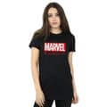 Pikkukuva 2 / 3: Marvel Womens/Ladies Logo Wash Care Cotton Boyfriend T-Shirt