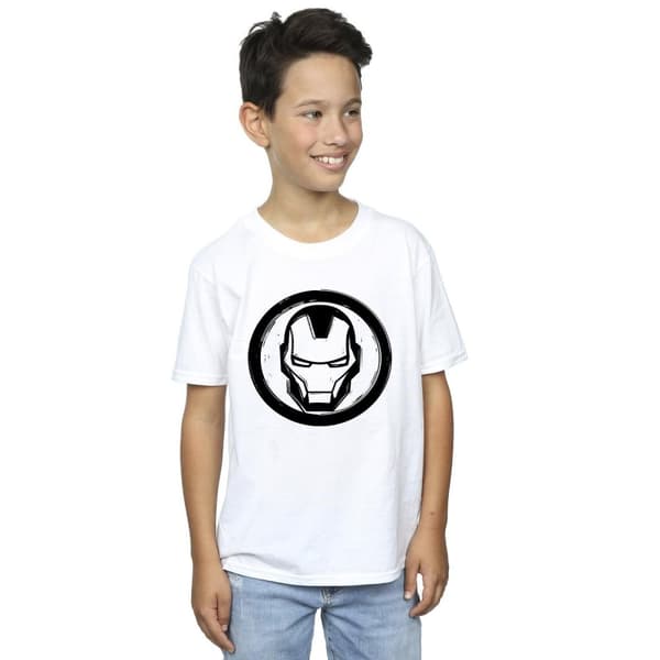 Marvel T-shirt med Iron Mans bröstlogga för pojkar