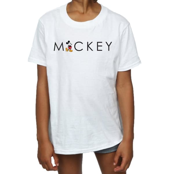Disney Girls Minnie Mouse Kick Letter Cotton T-Shirt