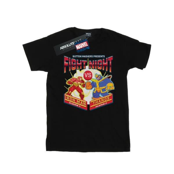 Marvel Dam / Dam Fight Night Iron Man Vs Thanos Bomull Boyfriend T-shirt
