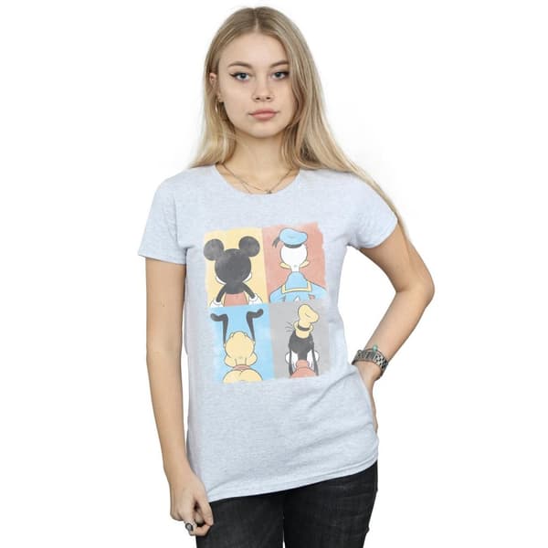 Disney Dam/Tjej Musse Pigg - T-shirt i bomull med fyra ryggar