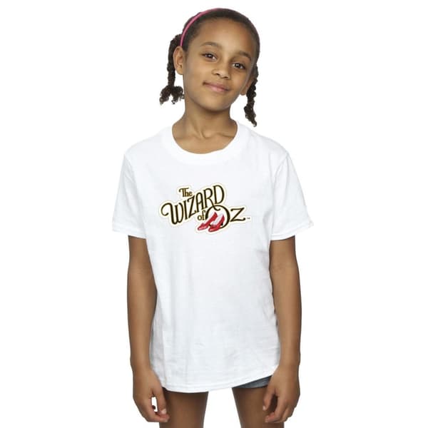 The Wizard Of Oz T-shirt i bomull med skor och logotyp för flickor