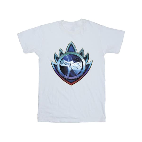 Marvel Girls Thor Love And Thunder Stormbreaker Crest Cotton T-Shirt