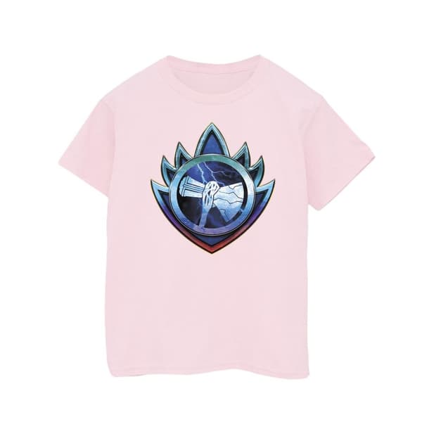 Marvel Girls Thor Love And Thunder Stormbreaker Crest Cotton T-Shirt