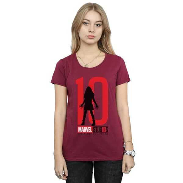 Marvel Studios Dam/kvinnor 10 år Scarlet Witch T-shirt i bomull