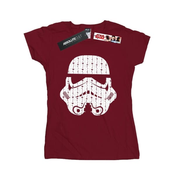 Star Wars Womens/Ladies Christmas Stormtrooper Helmet Cotton T-Shirt
