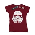 Miniatyrbillede 1 af 5: Star Wars Womens/Ladies Christmas Stormtrooper Helmet Cotton T-Shirt