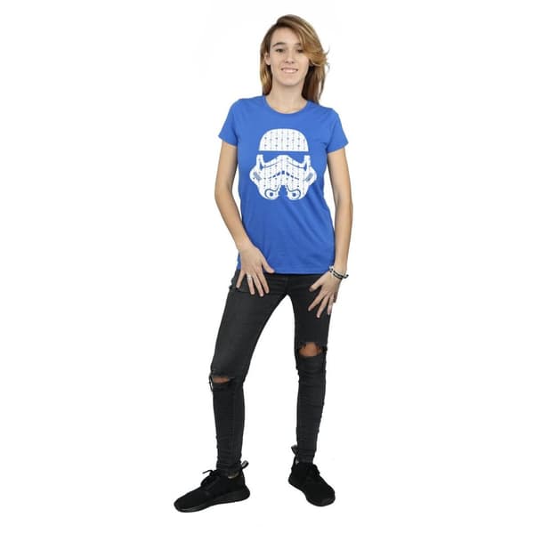 Star Wars Womens/Ladies Christmas Stormtrooper Helmet Cotton T-Shirt