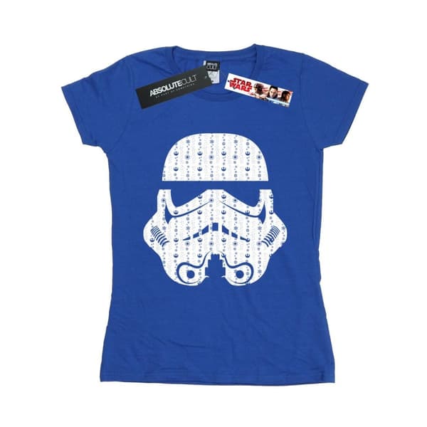 Star Wars Womens/Ladies Christmas Stormtrooper Helmet Cotton T-Shirt