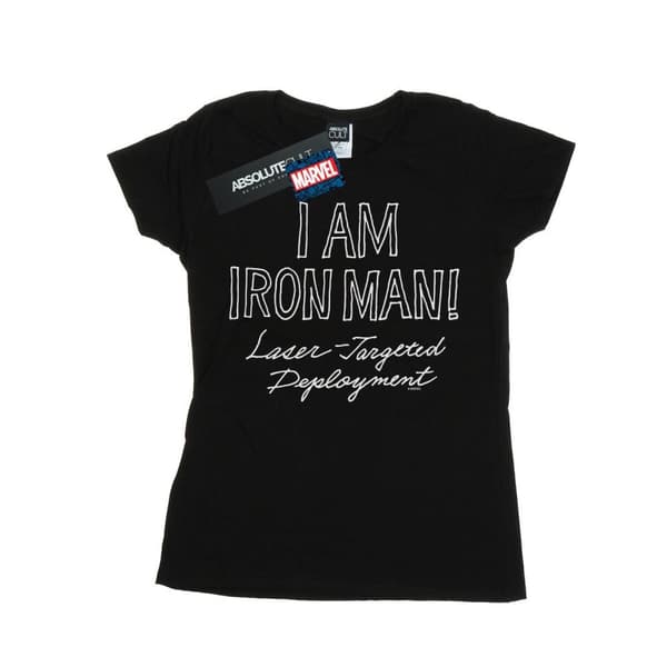 Marvel Womens/Ladies I Am Iron Man Cotton T-Shirt
