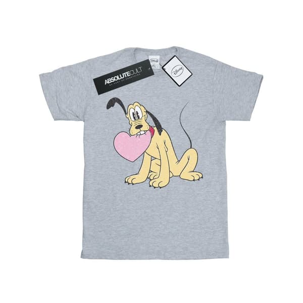 Disney Pluto Love Heart T-shirt i bomull för flickor
