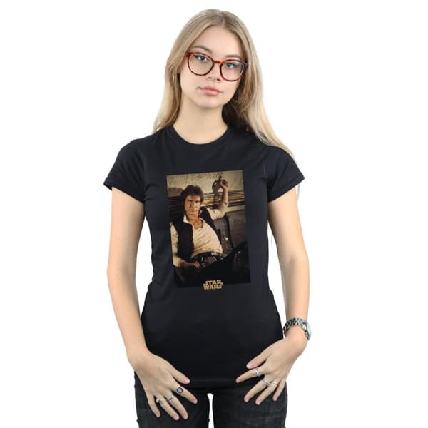 Star Wars Womens/Ladies Han Solo Mos Eisley Cotton T-Shirt