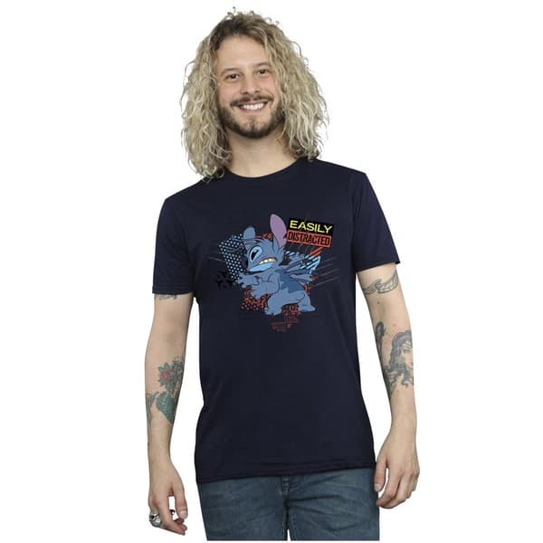 Disney Lilo And Stitch - lättdistraherad t-shirt för herrar