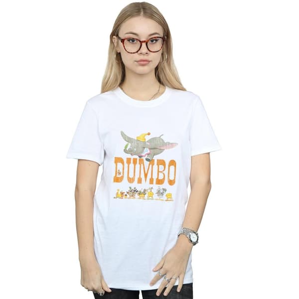 Disney Womens/Ladies Dumbo The One And Only Cotton Boyfriend T-Shirt