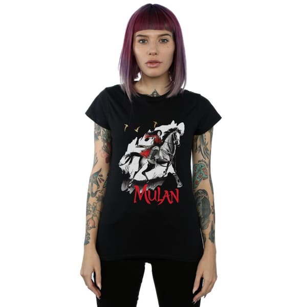 Disney Womens/Ladies Mulan Movie Stride Cotton T-Shirt