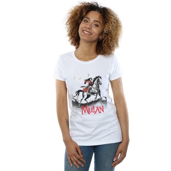 Disney Womens/Ladies Mulan Movie Stride Cotton T-Shirt