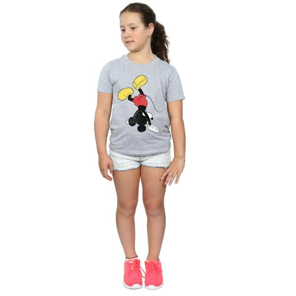 Disney Girls Mickey Mouse Upside Down Cotton T-Shirt