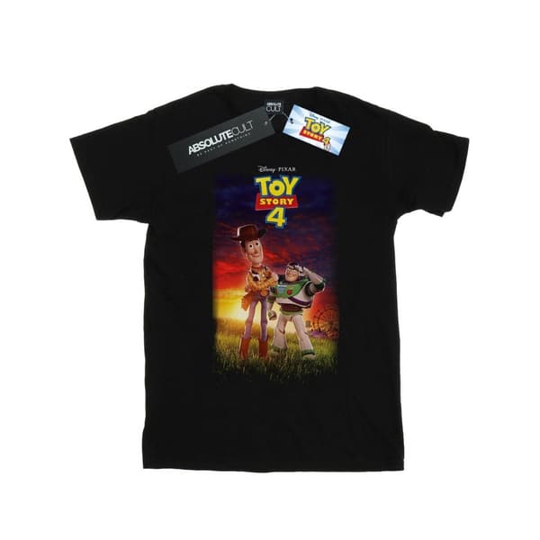 Disney T-shirt i bomull med affisch för Buzz och Woody från Toy Story 4