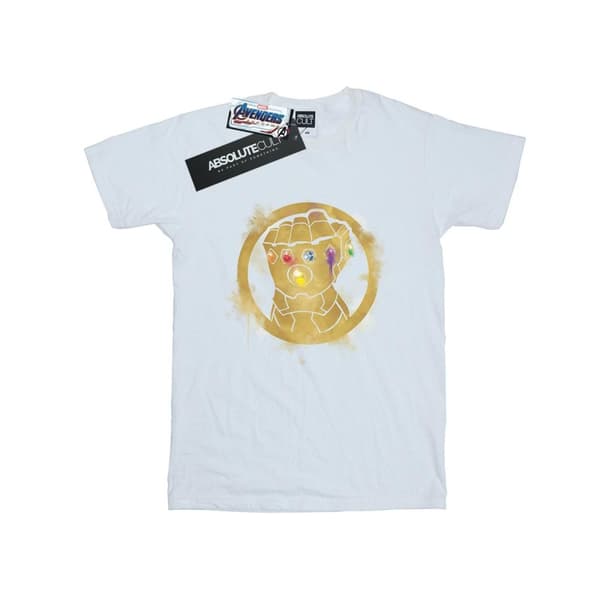 Marvel Womens/Ladies Avengers Endgame Painted Infinity Gauntlet Cotton Boyfriend T-Shirt
