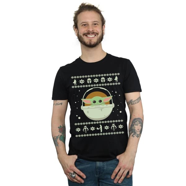 Star Wars The Mandalorian The Child - julig t-shirt för herrar