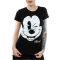 Miniatyrbild 3 av 5: Disney Dam/Tjej - Musse Pigg - T-shirt i bomull med ansikte