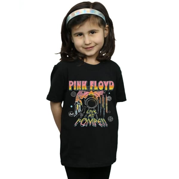 Pink Floyd T-shirt i bomull från Live At Pompeii för flickor