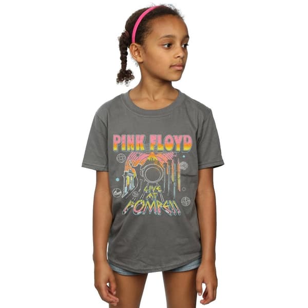 Pink Floyd T-shirt i bomull från Live At Pompeii för flickor