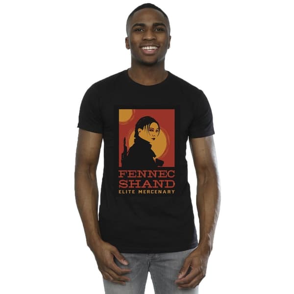 Star Wars Mens The Book Of Boba Fett Elite Mercenary Fennec T-Shirt