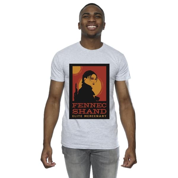 Star Wars Mens The Book Of Boba Fett Elite Mercenary Fennec T-Shirt