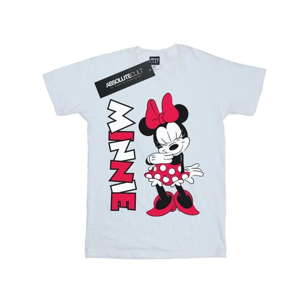 Disney Girls Minnie Mouse Giggling Cotton T-Shirt