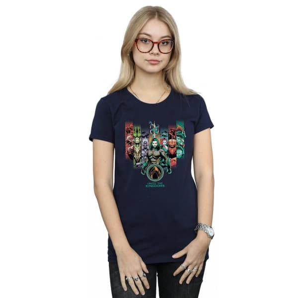 DC Comics Dam/kvinn Aquaman Unite The Kingdoms - T-shirt i bomull