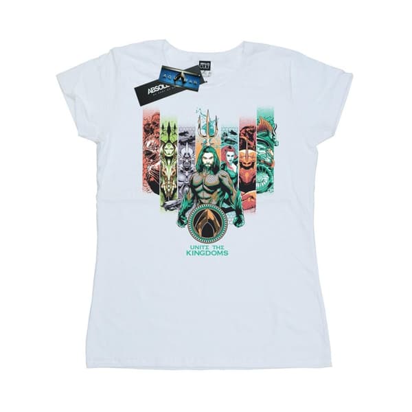 DC Comics Dam/kvinn Aquaman Unite The Kingdoms - T-shirt i bomull