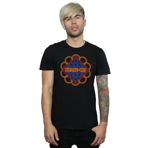 Marvel Shang-Chi And The Legend Of The Ten Rings - T-shirt med neonringlogga för herrar
