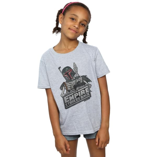 Star Wars Boba Fett Skeleton T-shirt i bomull för flickor