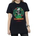Pikkukuva 3 / 5: National Lampoon´s Christmas Vacation Womens/Ladies Greyscale Clarkmas Cotton Boyfriend T-Shirt