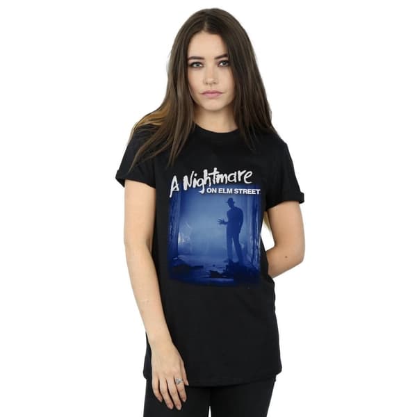 A Nightmare On Elm Street Womens/Ladies Freddy Is Waiting Cotton Boyfriend T-Shirt