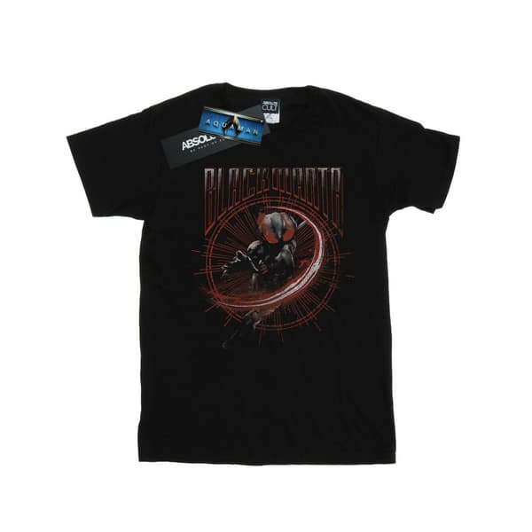 DC Comics Girls Aquaman Black Manta Circle T-shirt i bomull Black 12-13 Years