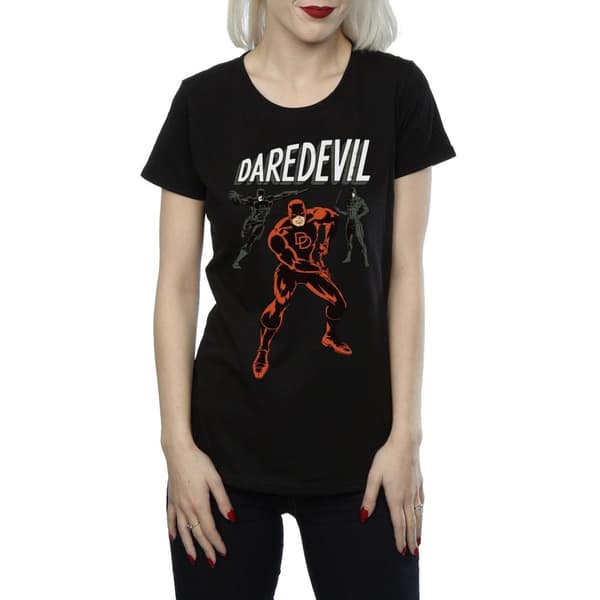 Marvel Dam/Tjej Daredevil Pose T-shirt i bomull
