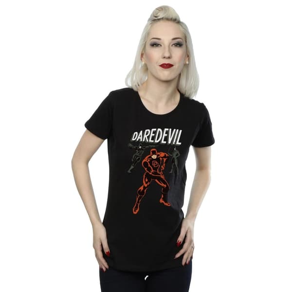 Marvel Dam/Tjej Daredevil Pose T-shirt i bomull