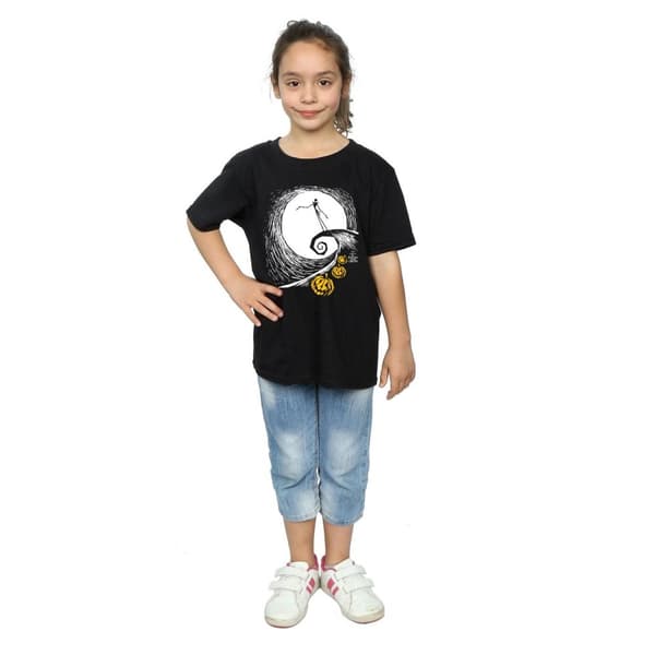 Disney T-shirt i bomull för flickor Nightmare Before Christmas Jack´s Lament
