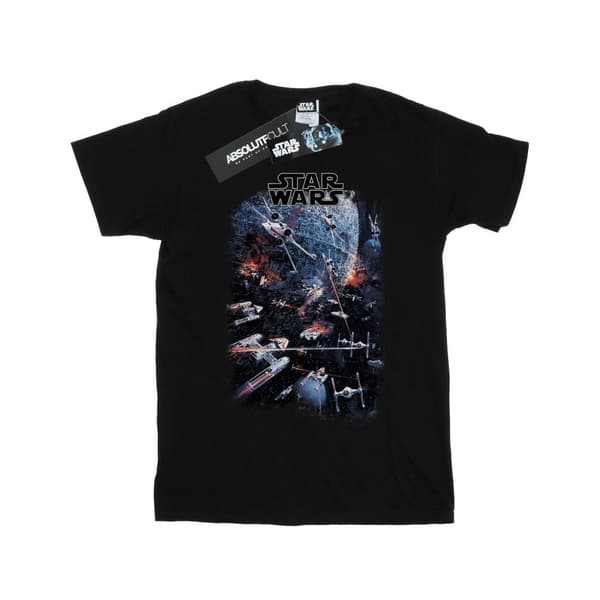 Star Wars Womens/Ladies Universe Battle Cotton T-Shirt Black XS