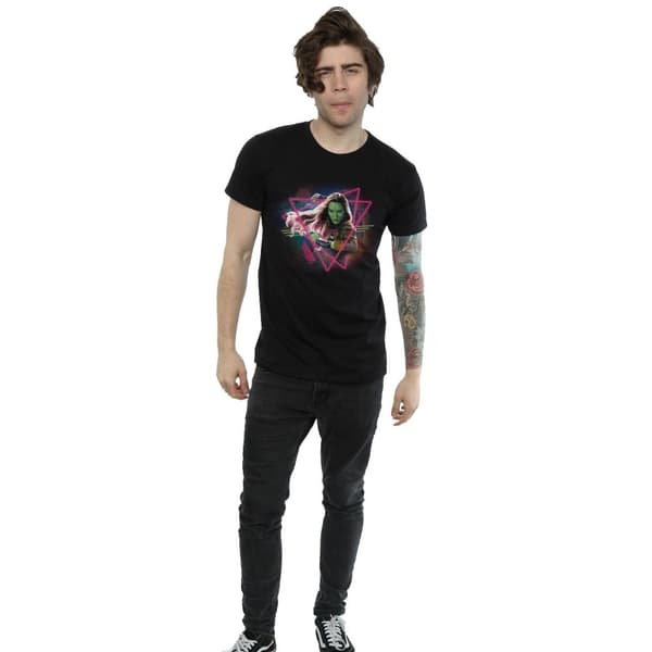 Marvel Guardians Of The Galaxy Neon Gamora T-shirt för herrar