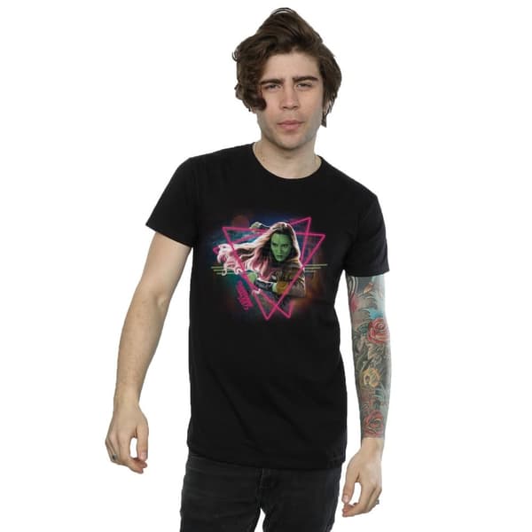 Marvel Guardians Of The Galaxy Neon Gamora T-shirt för herrar