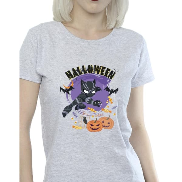 Marvel Womens/Ladies Black Panther Halloween Cotton T-Shirt