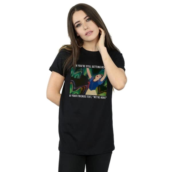 Disney Princess Dam/kvinnor Snow White Still Getting Ready Boyfriend T-shirt i bomull