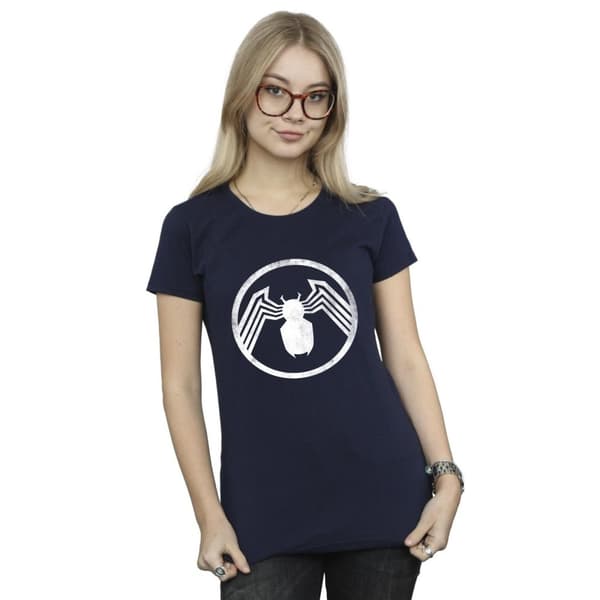 Marvel Womens/Ladies Venom Logo Emblem Cotton T-Shirt
