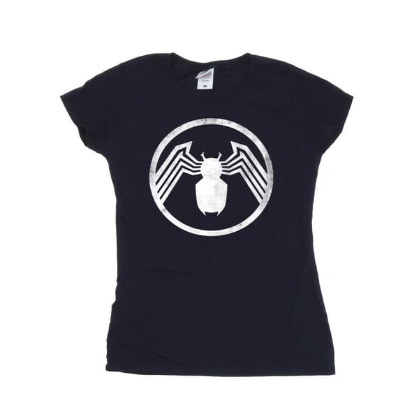 Marvel Womens/Ladies Venom Logo Emblem Cotton T-Shirt